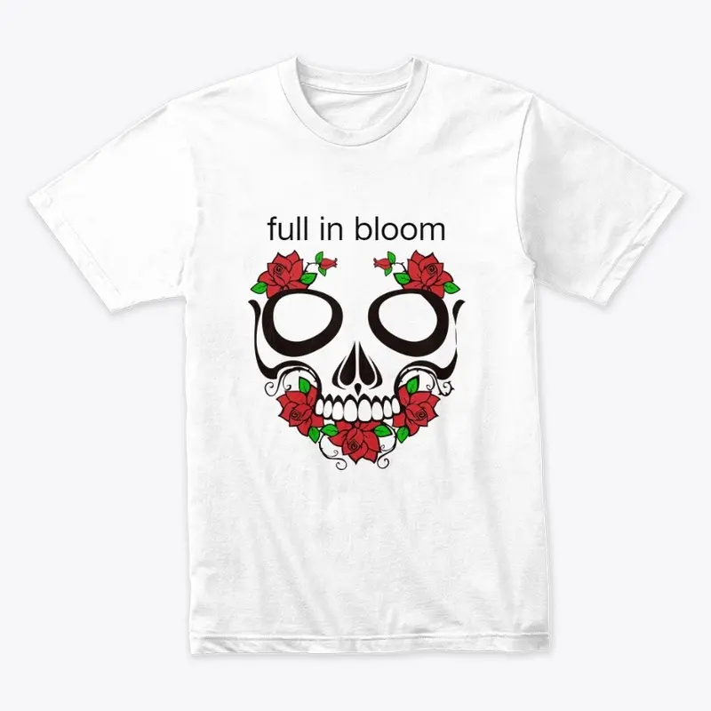 full in bloom Skull w/ Flowers