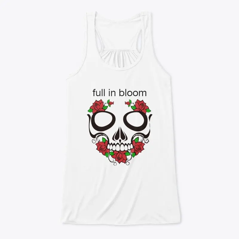 full in bloom Skull w/ Flowers