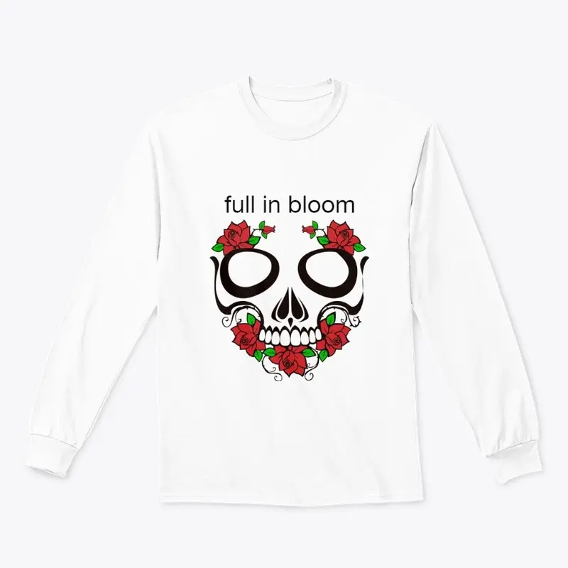 full in bloom Skull w/ Flowers