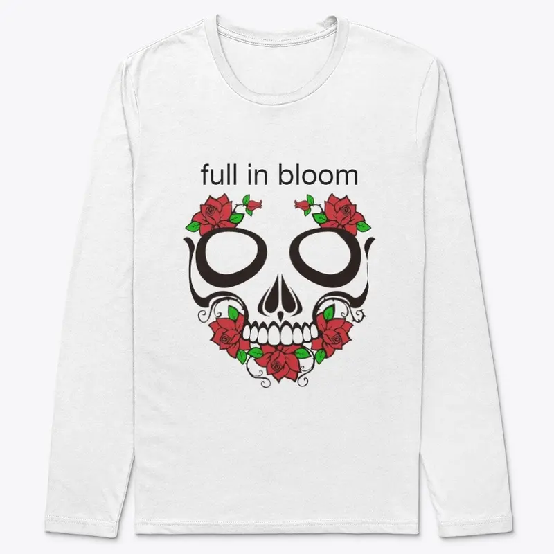 full in bloom Skull w/ Flowers