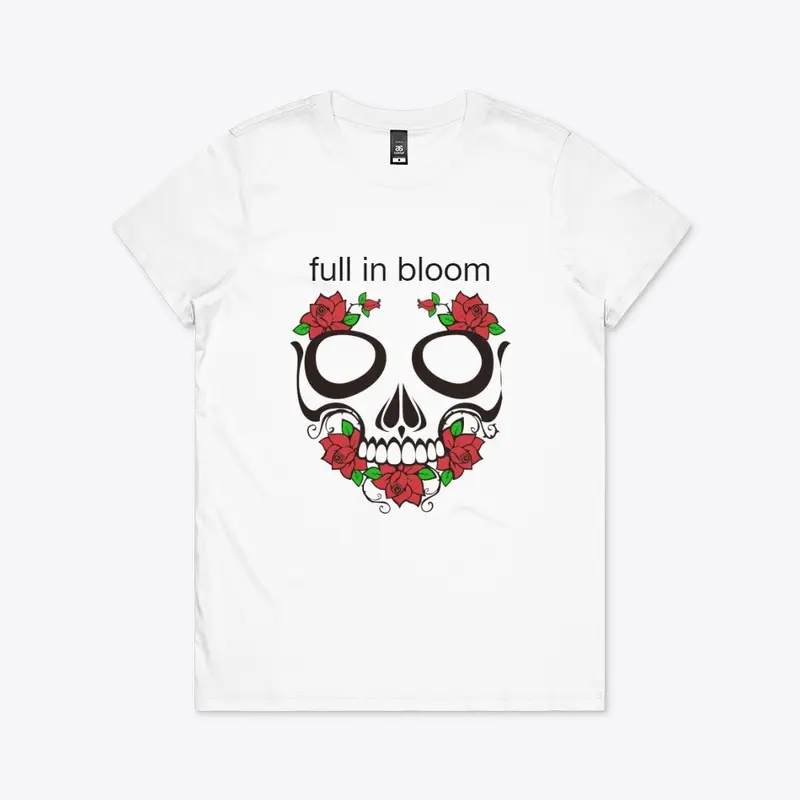 full in bloom Skull w/ Flowers